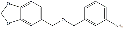 3-[(2H-1,3-benzodioxol-5-ylmethoxy)methyl]aniline Struktur