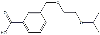 3-[(2-isopropoxyethoxy)methyl]benzoic acid Struktur