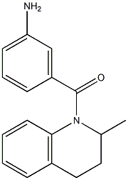 3-[(2-methyl-1,2,3,4-tetrahydroquinolin-1-yl)carbonyl]aniline Struktur