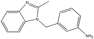 3-[(2-methyl-1H-1,3-benzodiazol-1-yl)methyl]aniline Struktur