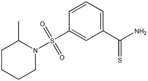 3-[(2-methylpiperidin-1-yl)sulfonyl]benzenecarbothioamide Struktur