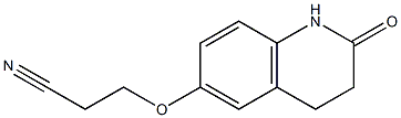 3-[(2-oxo-1,2,3,4-tetrahydroquinolin-6-yl)oxy]propanenitrile Struktur