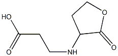 3-[(2-oxooxolan-3-yl)amino]propanoic acid Struktur