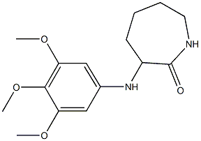 3-[(3,4,5-trimethoxyphenyl)amino]azepan-2-one Struktur