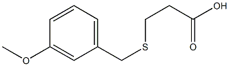 3-[(3-methoxybenzyl)thio]propanoic acid Struktur