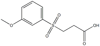 3-[(3-methoxyphenyl)sulfonyl]propanoic acid Struktur