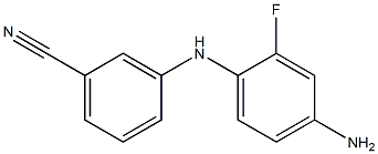 3-[(4-amino-2-fluorophenyl)amino]benzonitrile Struktur