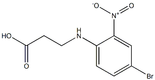 3-[(4-bromo-2-nitrophenyl)amino]propanoic acid Struktur