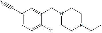 3-[(4-ethylpiperazin-1-yl)methyl]-4-fluorobenzonitrile Struktur