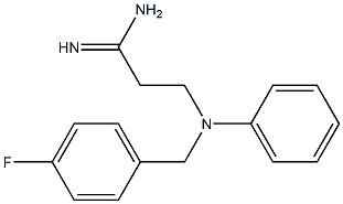 3-[(4-fluorobenzyl)(phenyl)amino]propanimidamide Struktur