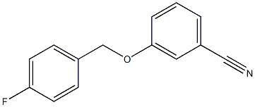 3-[(4-fluorophenyl)methoxy]benzonitrile Struktur