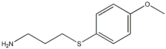 3-[(4-methoxyphenyl)thio]propan-1-amine Struktur