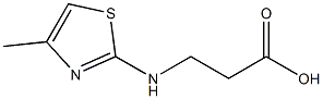 3-[(4-methyl-1,3-thiazol-2-yl)amino]propanoic acid Struktur