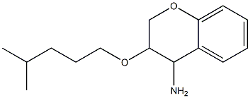 3-[(4-methylpentyl)oxy]-3,4-dihydro-2H-1-benzopyran-4-amine Struktur