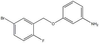 3-[(5-bromo-2-fluorophenyl)methoxy]aniline Struktur