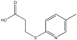 3-[(5-methylpyridin-2-yl)thio]propanoic acid Struktur