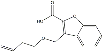 3-[(but-3-en-1-yloxy)methyl]-1-benzofuran-2-carboxylic acid Struktur