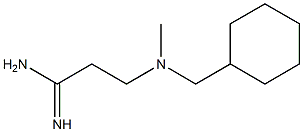 3-[(cyclohexylmethyl)(methyl)amino]propanimidamide Struktur