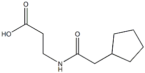 3-[(cyclopentylacetyl)amino]propanoic acid Struktur