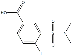 3-[(dimethylamino)sulfonyl]-4-iodobenzoic acid Struktur