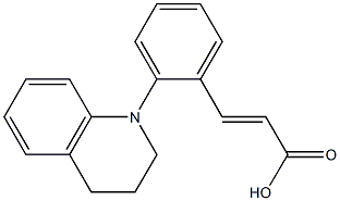 3-[2-(1,2,3,4-tetrahydroquinolin-1-yl)phenyl]prop-2-enoic acid Struktur