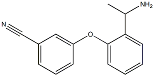 3-[2-(1-aminoethyl)phenoxy]benzonitrile Struktur