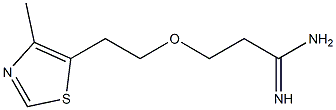 3-[2-(4-methyl-1,3-thiazol-5-yl)ethoxy]propanimidamide Struktur