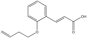 3-[2-(but-3-en-1-yloxy)phenyl]prop-2-enoic acid Struktur