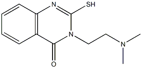 3-[2-(dimethylamino)ethyl]-2-sulfanyl-3,4-dihydroquinazolin-4-one Struktur