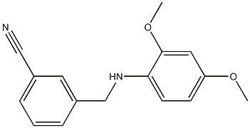 3-{[(2,4-dimethoxyphenyl)amino]methyl}benzonitrile Struktur