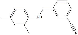 3-{[(2,4-dimethylphenyl)amino]methyl}benzonitrile Struktur