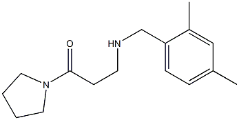 3-{[(2,4-dimethylphenyl)methyl]amino}-1-(pyrrolidin-1-yl)propan-1-one Struktur