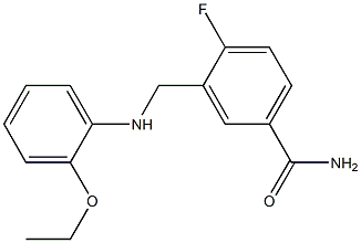 3-{[(2-ethoxyphenyl)amino]methyl}-4-fluorobenzamide Struktur