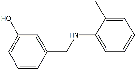 3-{[(2-methylphenyl)amino]methyl}phenol Struktur