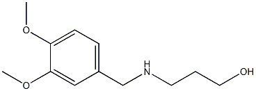 3-{[(3,4-dimethoxyphenyl)methyl]amino}propan-1-ol Struktur