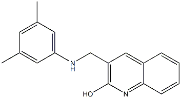 3-{[(3,5-dimethylphenyl)amino]methyl}quinolin-2-ol Struktur