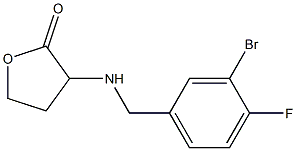 3-{[(3-bromo-4-fluorophenyl)methyl]amino}oxolan-2-one Struktur