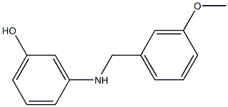 3-{[(3-methoxyphenyl)methyl]amino}phenol Struktur