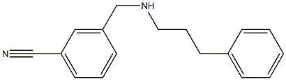 3-{[(3-phenylpropyl)amino]methyl}benzonitrile Struktur