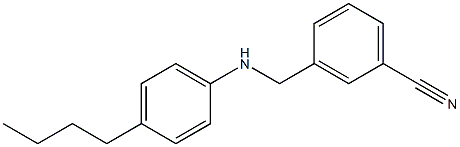 3-{[(4-butylphenyl)amino]methyl}benzonitrile Struktur