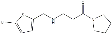 3-{[(5-chlorothiophen-2-yl)methyl]amino}-1-(pyrrolidin-1-yl)propan-1-one Struktur