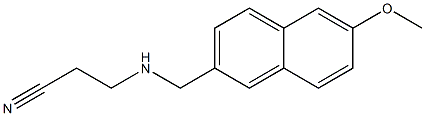 3-{[(6-methoxynaphthalen-2-yl)methyl]amino}propanenitrile Struktur