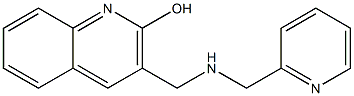 3-{[(pyridin-2-ylmethyl)amino]methyl}quinolin-2-ol Struktur