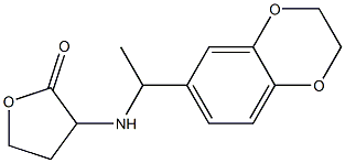 3-{[1-(2,3-dihydro-1,4-benzodioxin-6-yl)ethyl]amino}oxolan-2-one Struktur