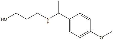 3-{[1-(4-methoxyphenyl)ethyl]amino}propan-1-ol Struktur