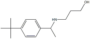 3-{[1-(4-tert-butylphenyl)ethyl]amino}propan-1-ol Struktur