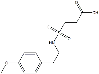 3-{[2-(4-methoxyphenyl)ethyl]sulfamoyl}propanoic acid Struktur