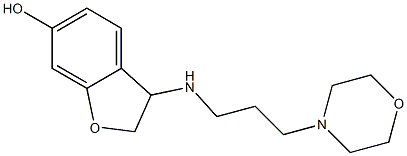 3-{[3-(morpholin-4-yl)propyl]amino}-2,3-dihydro-1-benzofuran-6-ol Struktur