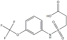 3-{[3-(trifluoromethoxy)phenyl]sulfamoyl}propanoic acid Struktur