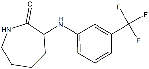 3-{[3-(trifluoromethyl)phenyl]amino}azepan-2-one Struktur